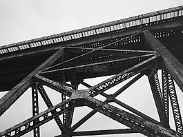橋,鐵路,火車
