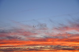 天空,云,日落