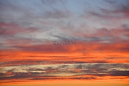 天空,云,日落
