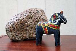 dalahorse,蓝色,红色
