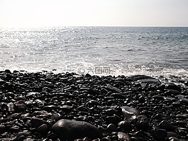 海洋,石頭,海灘
