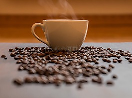 咖啡,咖啡杯,熱咖啡