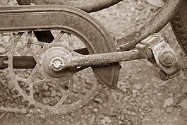 自行车,踏板,链