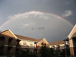 彩虹,天空,自然