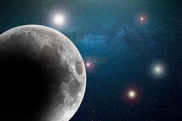 月亮,空間,星級