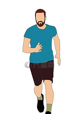 男子,運行,運動