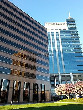 銀行,塔,市中心