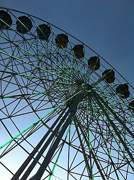 公園,摩天輪,天空