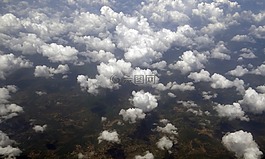 层积云,云,空中的视图