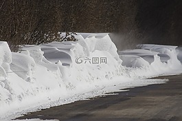 冬天,雪,雪堆