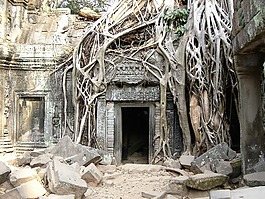 廢墟,寺,柬埔寨
