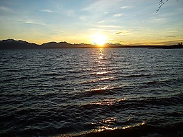 太陽,日落,余輝