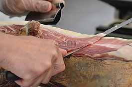 火腿,切割,肉