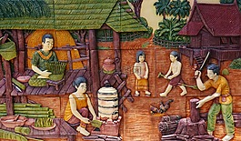 泰國,村,現(xiàn)場