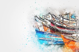 船,海,船舶