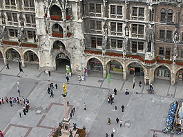 慕尼黑,marienplatz,城市