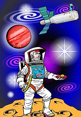 宇航員,空間,行星