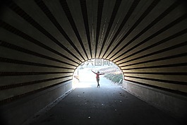 光,隧道,中央公園