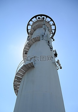 灯塔,塔,螺旋楼梯