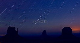 startrails,紀念碑山谷,夜