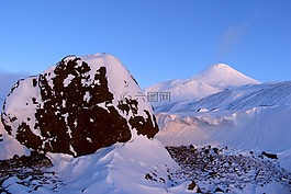 火山,腳,邊坡
