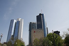 法蘭克福,城市,天際線