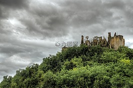 城堡,廢墟,中世紀(jì)