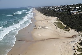 海洋,海灘,波