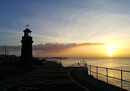 廷茅斯,英國,海灘