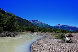 河,冰激淋,冻结