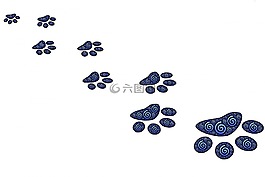 足跡,路徑,打印