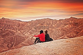 徒步旅行,日落,甜點(diǎn)