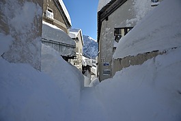 高山,冬天,雪