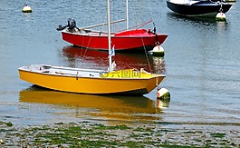 小船,海,水