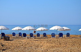海灘,夏季,假期
