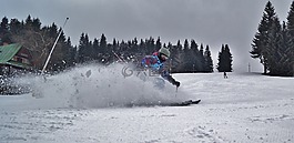 冬天,山,雪