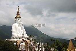 山,寺,佛
