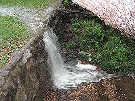 大瀑布,雨,水