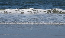 波,海灘,海洋