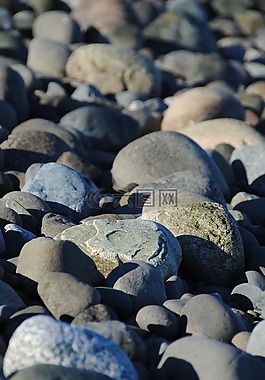 石頭,海灘,巖