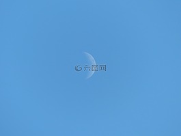 月球,天空,藍(lán)色