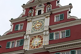 德国,时钟,esslingen
