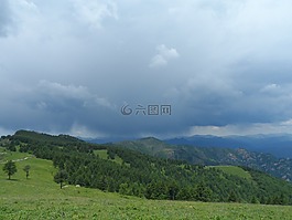 山,風(fēng)景,藍