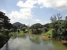 河,天空,云
