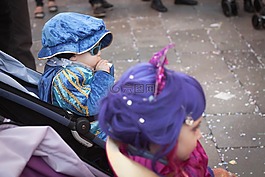 孩子,嘉年华,威尼斯