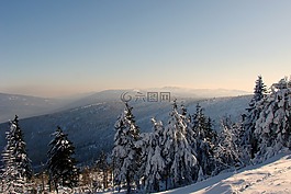 山,冬天,蘇