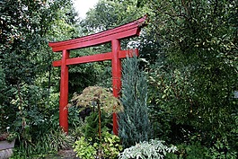 日本花園,牌坊,花園