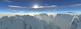 全景,雪,全景圖