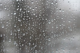 雨,下降,玻璃