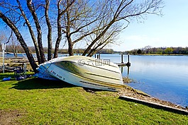 船,公園,水